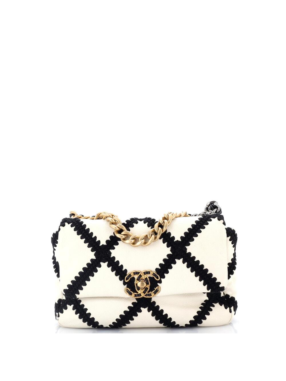 Chanel 19 Flap Bag Crochet Quilted #318976C44B
